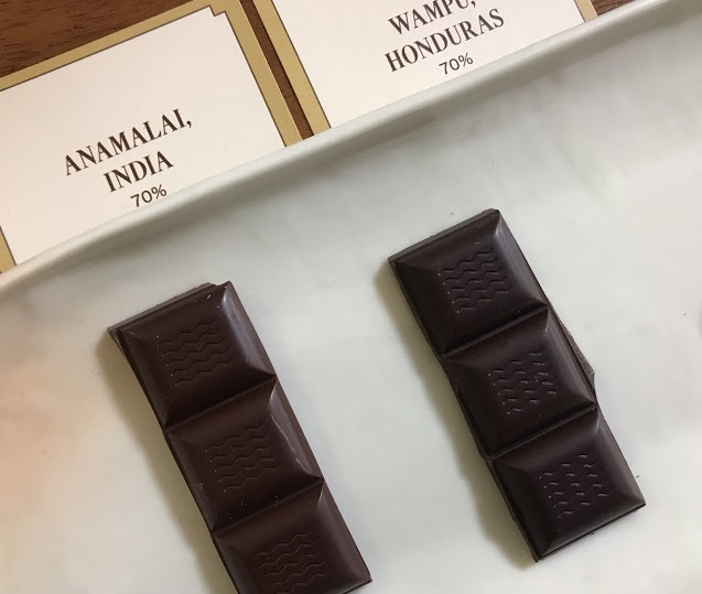 ホンジュラスとインドのチョコレートを比較